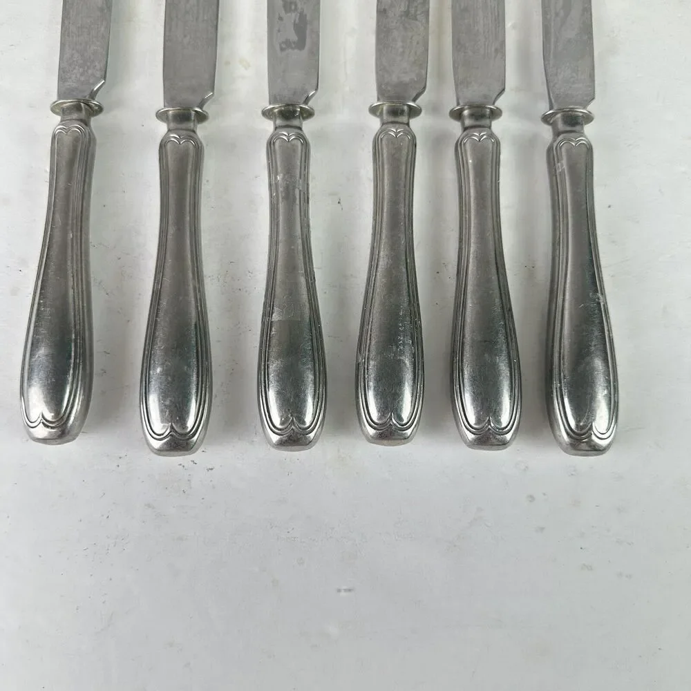 Set Of 6- Mikasa Korea Stainless Flatware‎ DINNER Butter KNIVES